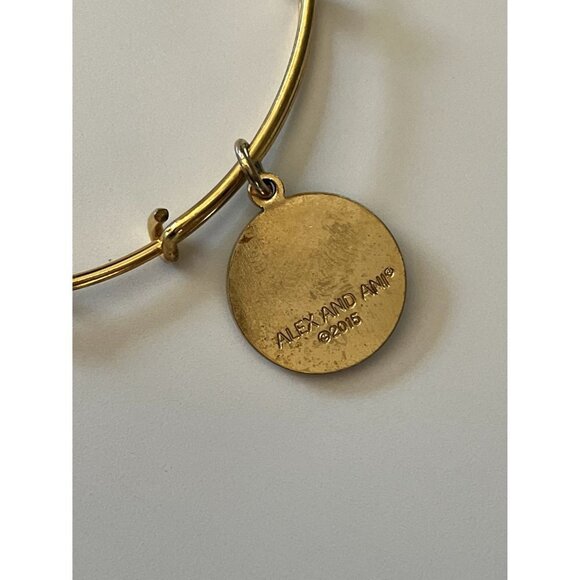 Alex and Ani 2015 Polar Bears Gold Bangle Bracelet - Picture 9 of 9